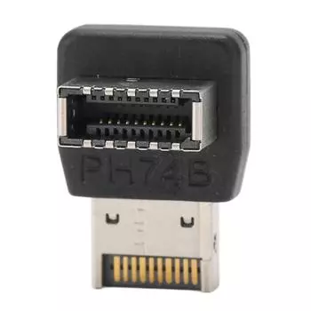 Адаптер USB3.1 TYPE E для материнской платы компьютера Адаптер USB3.1 TYPEE 90-градусный поворотный коленчатый вал(PH74B ) PH74A
