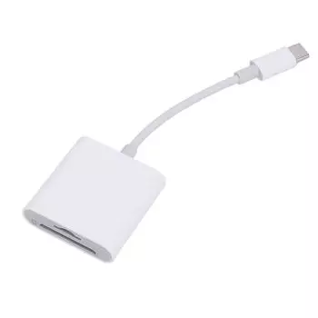 Адаптер USB C 2 в 1, картридер, поддержка карт памяти для камер и телефонов, чтение