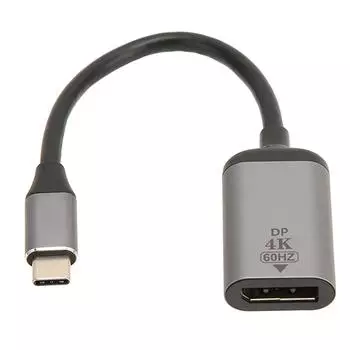 Адаптер USB C - DisplayPort 4K 60 Гц с противоскользящим дизайном Plug and Play Адаптер USB C - Mini DP для
