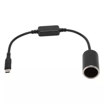 Адаптер USB C для прикуривателя Тип C Мужской 5 В на 12 В Адаптер для прикуривателя для приборной панели