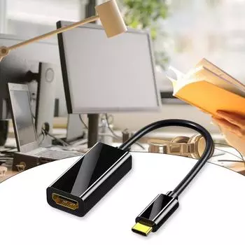 Адаптер USB C - HDMI 4K Type C - HDMI Видеоконвертер для MacBook Pro Samsung Note 9 Huawei Mate 40/50 Phone