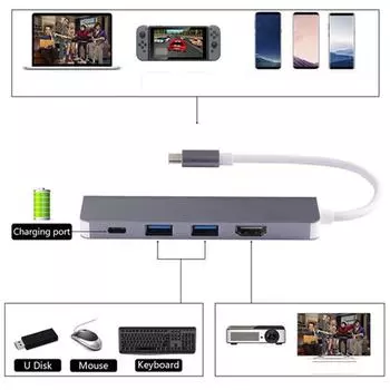 Адаптер USB C HUB SD/TF для Galaxy Note8/S8/S8 + для режима Dex