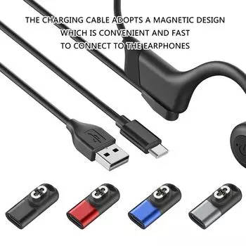 Адаптер USB C - Магнитный для наушников SHOKZ OpenSwim Pro S710 Кабель для зарядки Магнитный шнур для зарядки Кабель для передачи данных C