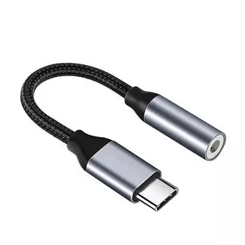 Адаптер USB C на 3,5 мм гнездо для наушников Type C Aux Audio Dongle для Samsung Galaxy iPad Pro Pixel Быстрая синхронизация данных и зарядка