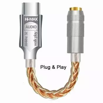 Адаптер USB C на 3,5 мм гнездо для наушников Type C на Aux аудиоадаптер для Samsung Galaxy iPad Pro Pixel адаптер Type C Other чёрный