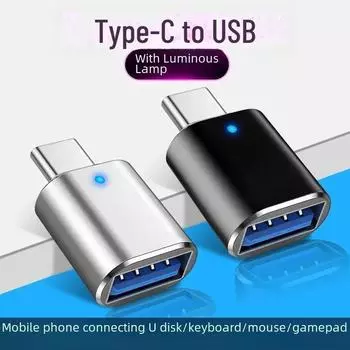 Адаптер USB-C на USB 3.0 OTG и перезаряжаемый автомобильный картридер с портативной клавиатурой