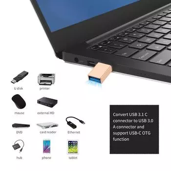 Адаптер USB-C Type C к USB 3.0 OTG для Xiaomi Mi5/6 Smsung Galaxy S8 Plus