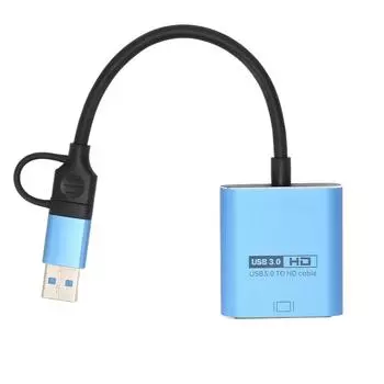 Адаптер USB-HD Multimedia Interface со встроенным флэш-драйвером USB 3.0 для Windows 10 11 7 8 для OS X
