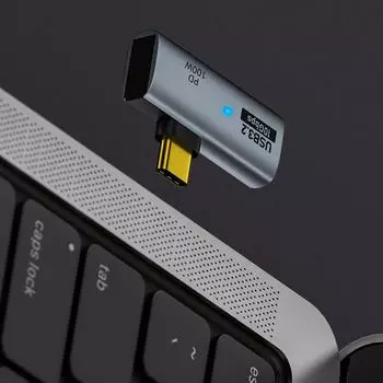 Адаптер USB Type-C 10 Гбит/с OTG 2 в 1 с зарядкой Pd 100 Вт, совместимый с Steam Deck Switch Chromecast для Google TV Macbook