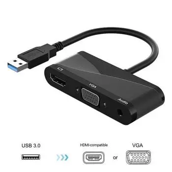 Адаптер видеосигнала Компактный Plug Play Высокое разрешение