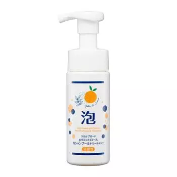 Aderans Foam Shampoo Made in Orange Weakly Sensitive Amino Itching & Treatment, Япония, 150 мл, смываемый шампунь, аромат, пена, кислотный, кожа,