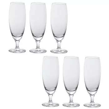 ADERIA Glass Clear Cleef Stem 125 мл Набор из 6 шт. Сделано в Японии L-4169