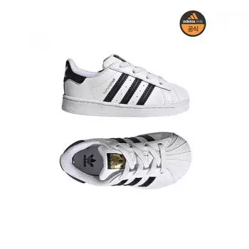 Adidas 130 мм 160 мм Toddler Original Superstar белые черные детские кроссовки Fu7717 150mm