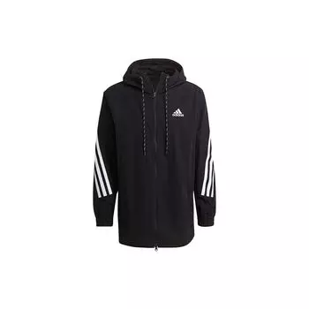 Adidas 3-полосная куртка с капюшоном мужская верхняя одежда черная GM5752 S