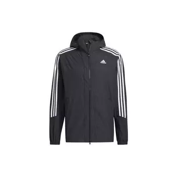 Adidas 3ST 247 CL JK Color Block Спортивная куртка с капюшоном Мужская верхняя одежда Черный HC9962 S