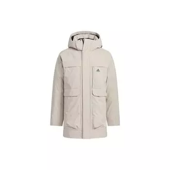 Adidas 600 Puffer Hooded Jacket Мужская Верхняя одежда Бежевый IV7554 L