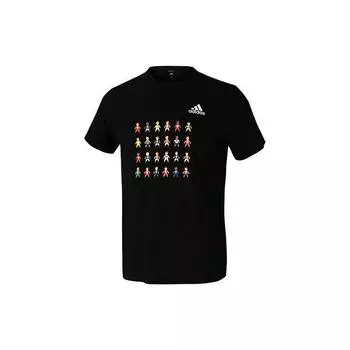Adidas 8-битный принт игрока спортивная футболка мужская черная GL1999 L