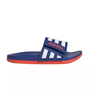 Adidas Adilette Comfort Adjustable Slide J Team Royal Solar Red Детские кроссовки Синий Team-Royal-Blue Cloud-White EG1351 28