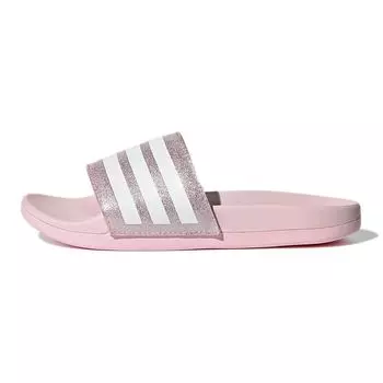 Adidas Adilette Comfort Slide J Clear Pink Glitter Детские кроссовки Cloud-White FY8834 34