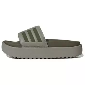 Adidas Adilette Platform Slide Pebble Olive Strata Женские кроссовки Green Silver-Pebble HQ6180 38