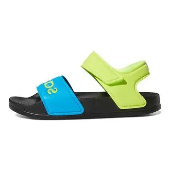 Adidas Adilette Sandal K Solar Yellow Blue Детские кроссовки Core-Black Solar-Blue FY8850 29