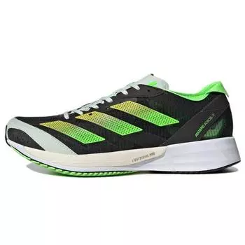 adidas Adizero Adios 7 Black Solar Green Женские кроссовки Core-Black Beam-Yellow GY8408 36