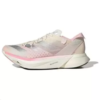 adidas Adizero Adios Pro 3 Clear Pink Silver Metallic Женские кроссовки White Chalk-White IG6425 37