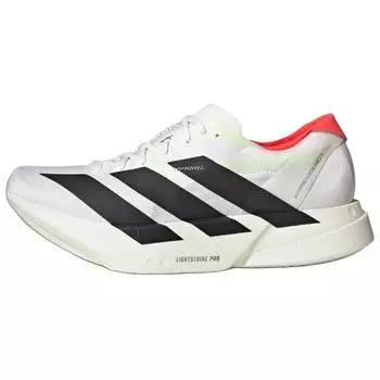 Adidas Adizero Adios Pro 4 белые черные мужские кроссовки Cloud-White Core-Black Silver-Metallic JR1094 42