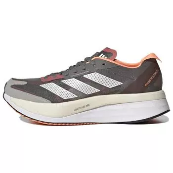 adidas Adizero Boston 11 Grey Beam Orange Женские кроссовки Grey-Four Zero-Metalic GY8406 36