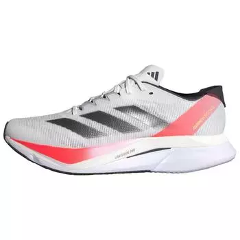 Adidas Adizero Boston 12 White Aurora Solar Red Женские кроссовки Cloud-White Aurora-Metallic IF9210 40