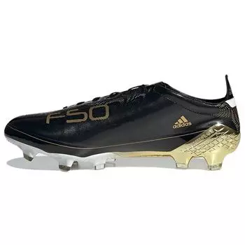 Adidas Adizero F50 Ghosted FG Black Gold Metallic Мужские кроссовки Core-Black Cloud-White GX0220 46