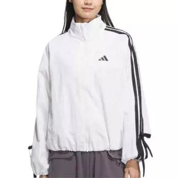 Adidas Бант Три полоски Свободная Дышащая Удобная Мягкая Приятная к коже Куртка Женская Куртка Белая JY5651 XL