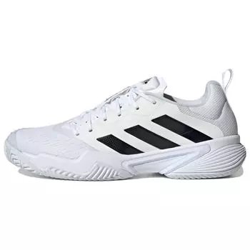 Adidas Barricade White Core Черные мужские кроссовки Cloud-White Matte-Silver ID1548 40