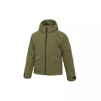 Adidas Big Baffle Регулируемый эластичный пуховик с капюшоном Мужская верхняя одежда Зеленый GT6535 XL