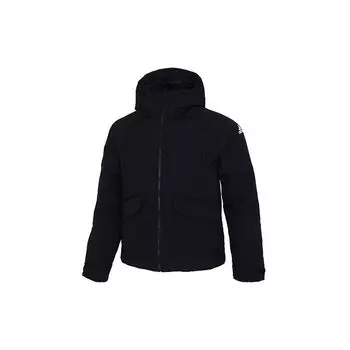 Adidas Big Baffle Zip-Up Hooded Down Jacket Мужская верхняя одежда Черный GT6538 XL