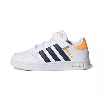 Adidas Breaknet EL Little Kid White Dark Blue Детские кроссовки Cloud-White Flash-Orange GW2898
