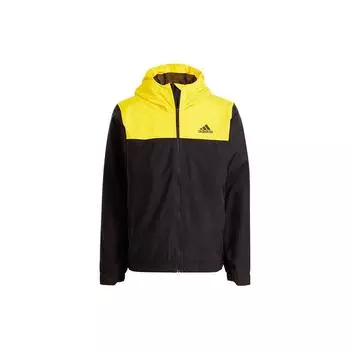 Adidas Bsc 3 полоски RR. Куртка Мужская Верхняя Одежда Черная GM2165 M