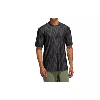 Adidas Camo Print Training с коротким рукавом Мужские футболки Черные FL4283 M