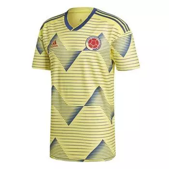 Adidas Columbia Home Match дышащая повседневная футбольная рубашка с коротким рукавом мужская желтая DN6619 S