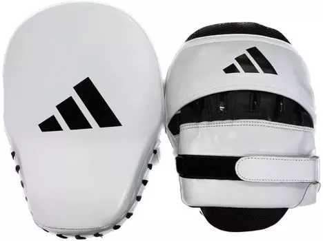 Adidas Combat Sports Boxing Punching Mitt Speed Coach Mitt ADISBAC01 White/Black(WHITEB)