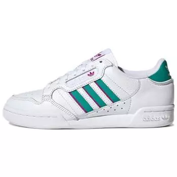 Adidas Continental 80 Stripes White Glory Green Fuchsia Женские кроссовки Cloud-White Sonic-Fuchsia H04020 36