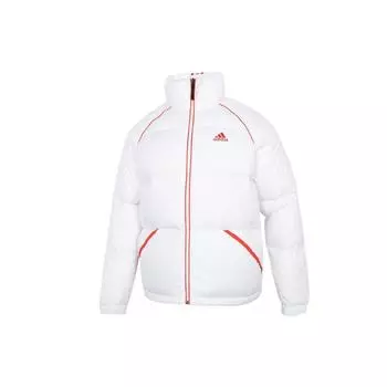 Adidas Contrast Stripe Stand Collar Down Jacket Men Верхняя одежда Белый H20751 L