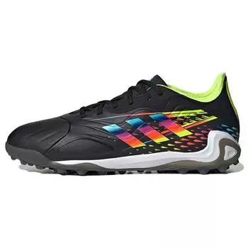 adidas Copa Sense.1 TF Al Rihla Pack — черные мужские кроссовки Core-Black Bright-Cyan Team-Solar-Yellow HR1853 40
