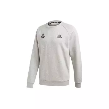 Adidas Creator Soccer Athletic пуловер свободного покроя с капюшоном, мужские топы, светло-серый FU3662 S