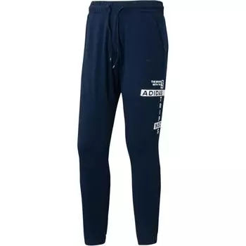 Adidas CS SLGN TP повседневные прочные трикотажные спортивные брюки со шнуровкой и манжетами мужские брюки темно-синего цвета DZ9293 S