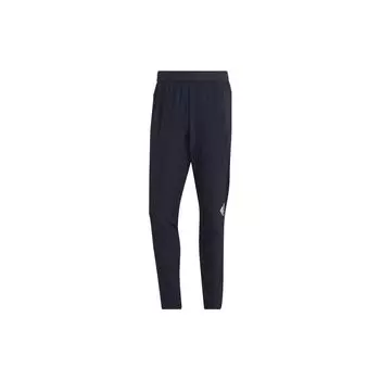 Adidas D4t Тренировочные брюки с принтом логотипа, однотонные, эластичный пояс, повседневные брюки, мужские брюки синего цвета HL8767 M