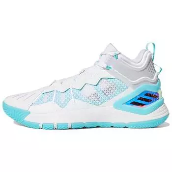 Adidas D Rose Son of Chi Christmas Мужские кроссовки White Cloud-White Pulse-Aqua GY3264 42
