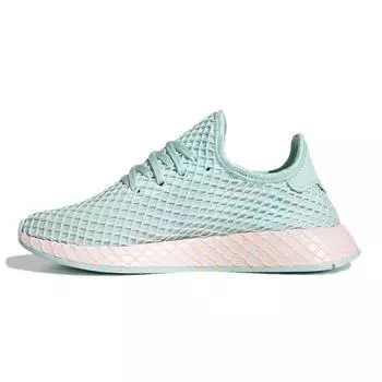 Adidas Deerupt Runner J Ice Mint Orange Детские кроссовки Green Cloud-White Clear-Orange CG6841