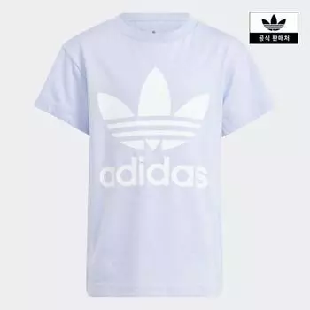 Adidas Детская футболка с коротким рукавом Adidas Kids Original Adicolor Trefoil purple/100