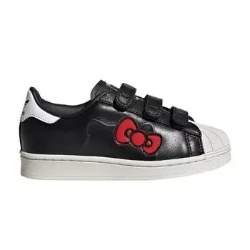 Adidas Детские кроссовки Hello Kitty x Superstar Comfort Closure C 50th Anniversary Black Core-Black Cloud-White IG6996 33